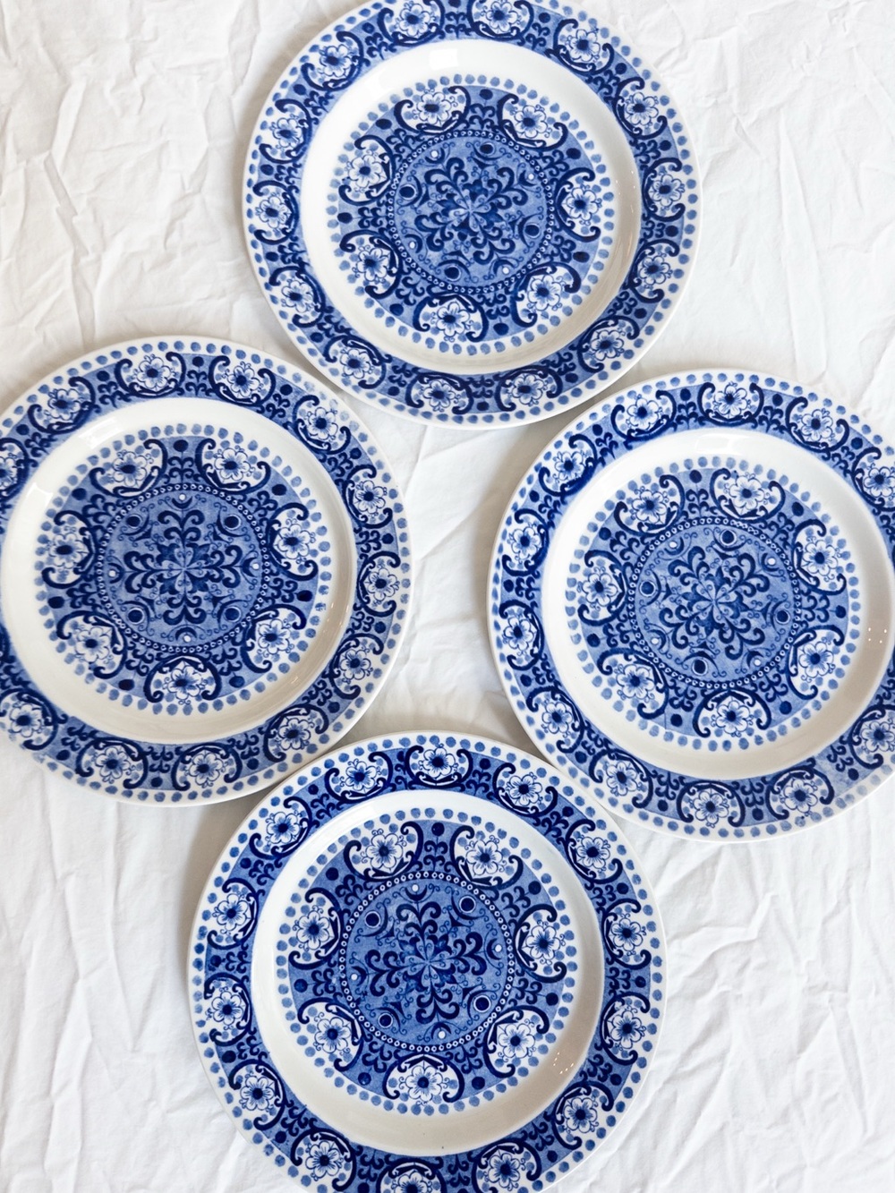 Vintage Arabia Finland ‘Ali’ Salad Plates, set of 4